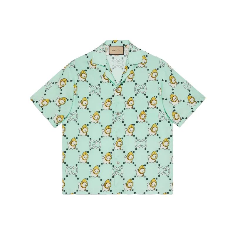 GUCCI Shirts Men Teal-0
