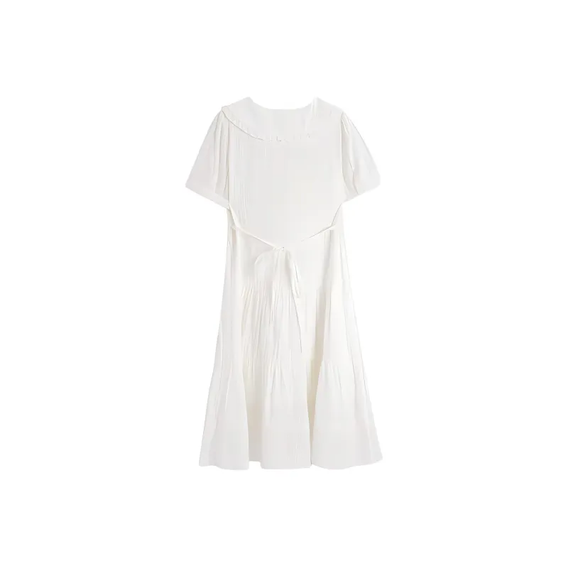 Love To Serve Short Sleeved Dress Women's White-1