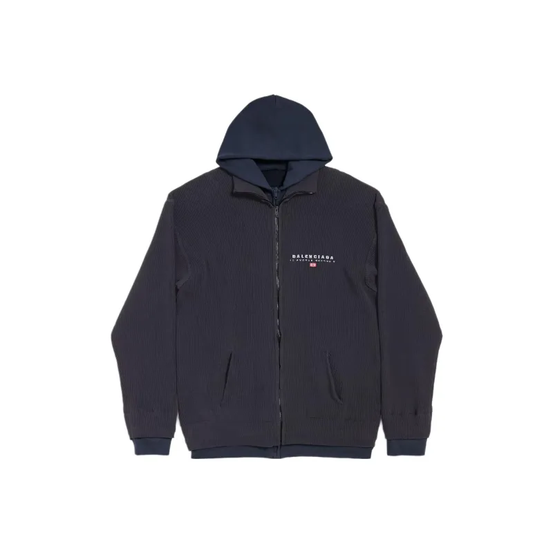 Balenciaga Sweatshirt Regular Fit Men's Black Blue-0