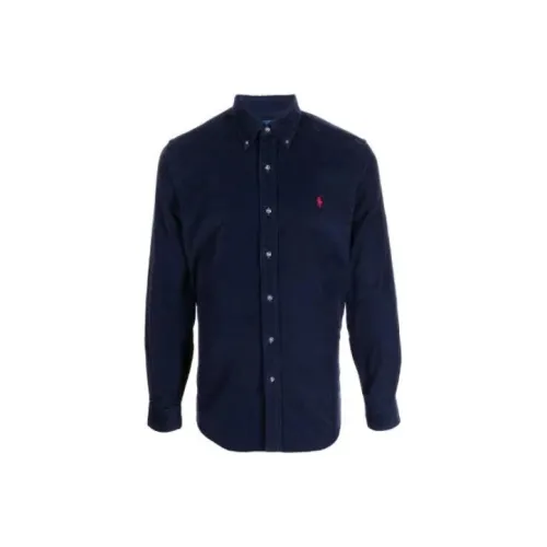 Polo Ralph Lauren Shirts Men Navy Blue
