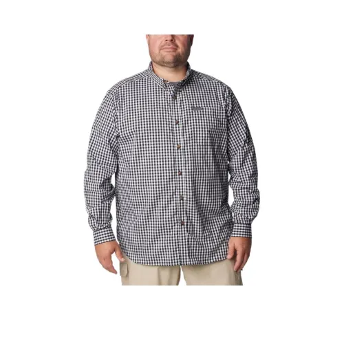 Columbia Men’s Rapid Rivers™ II Long Sleeve Shirt - Big Shirt Men's Black Everyday Plaid