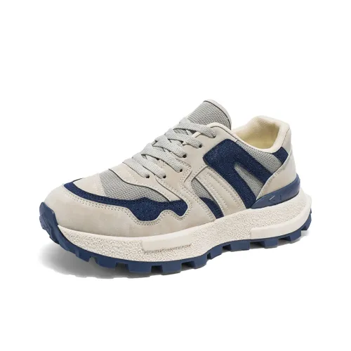 GOBLIN SHARKS 1759 Cushioning, Slip Resistant, And Abrasion Resistant Low Top Chunky Sneakers Men's