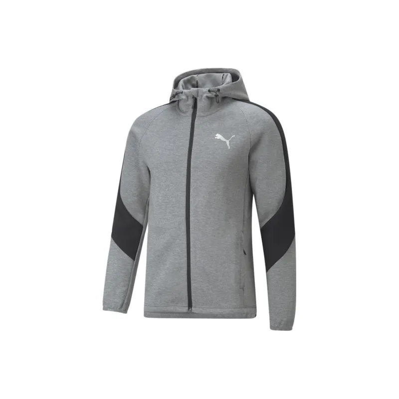 PUMA Evostripe Full-Zip Hoodie Sweatshirt Men's Gray-0