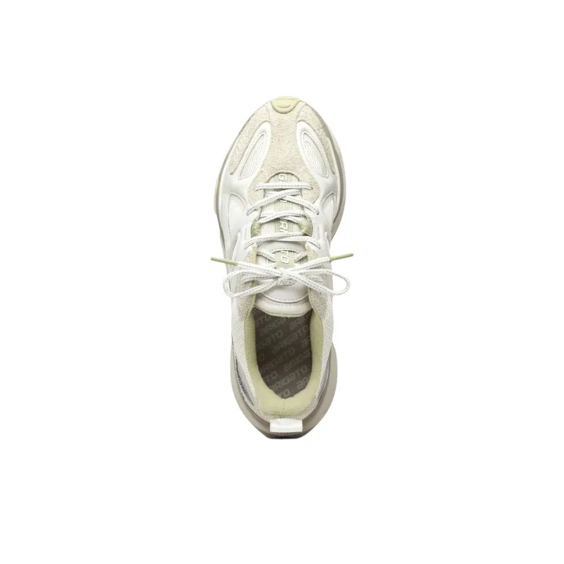 Axel Arigato Satellite Low Top Casual Shoes Men's Beige Green-4
