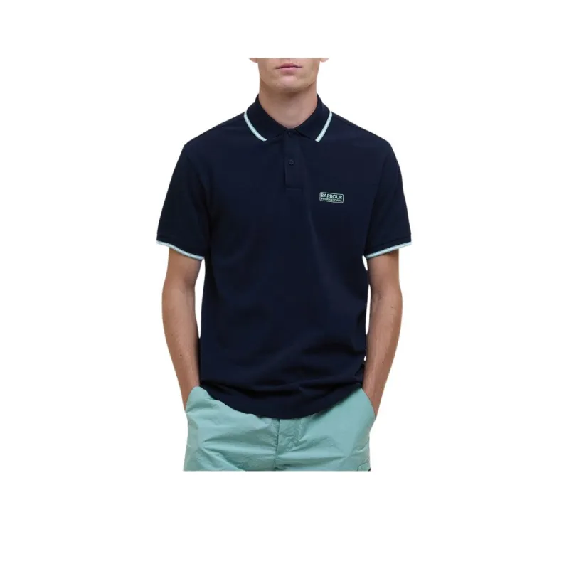 BARBOUR Polo Shirt Men's Marine Blue-0