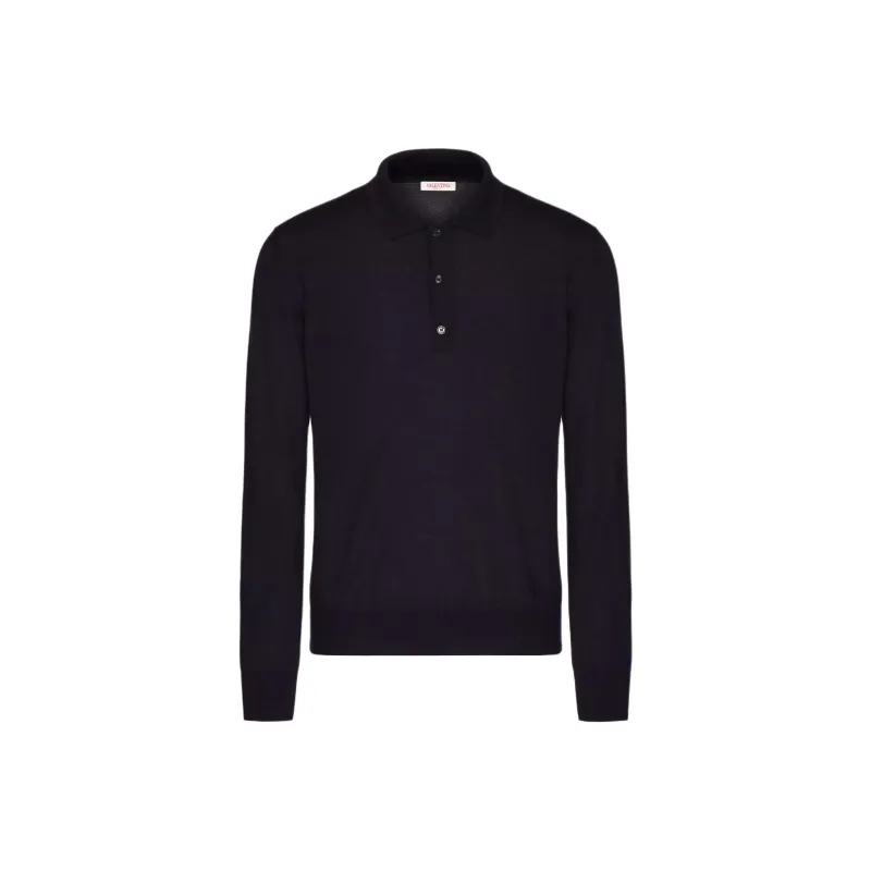 Valentino Long Sleeved Polo Shirt-0