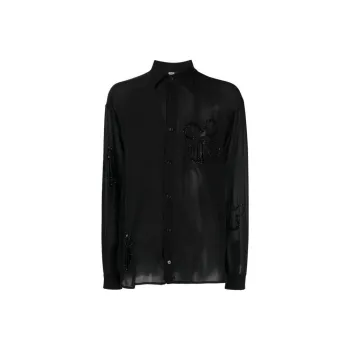 GCDS Buttoned Long-Sleeved Shirt