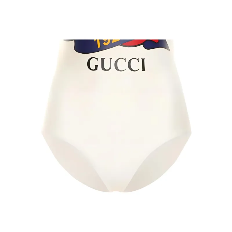 GUCCI SS23 One piece Swimsuit Women's Ivory White-3