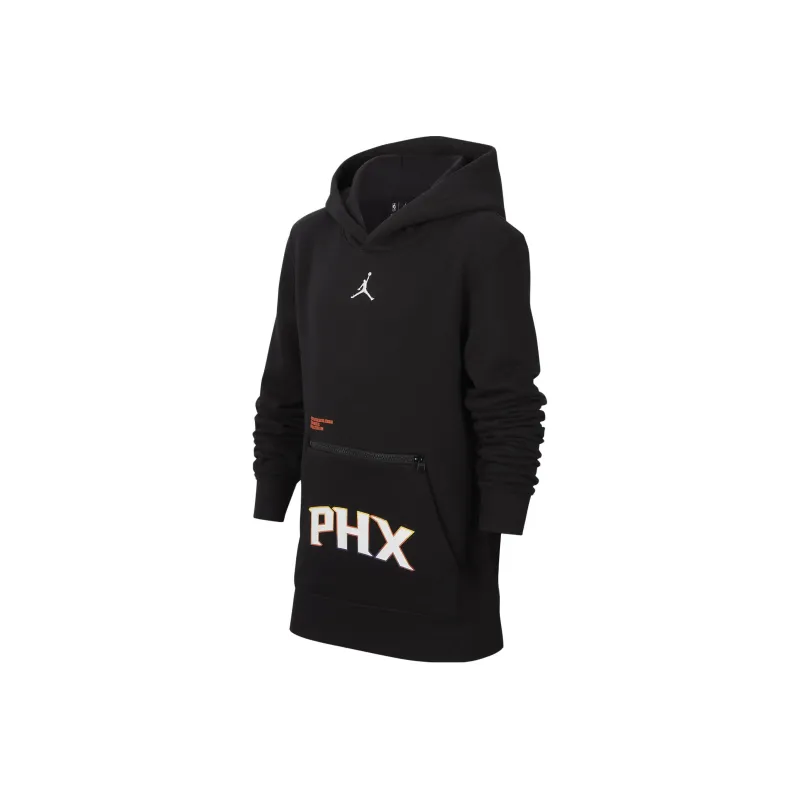 Jordan Phoenix Suns Courtside Statement Edition Big Kids' Jordan Nba Fleece Pullover Hoodie-0