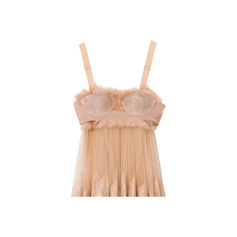 Burberry Sleeveless Dresses Women's Orange-4