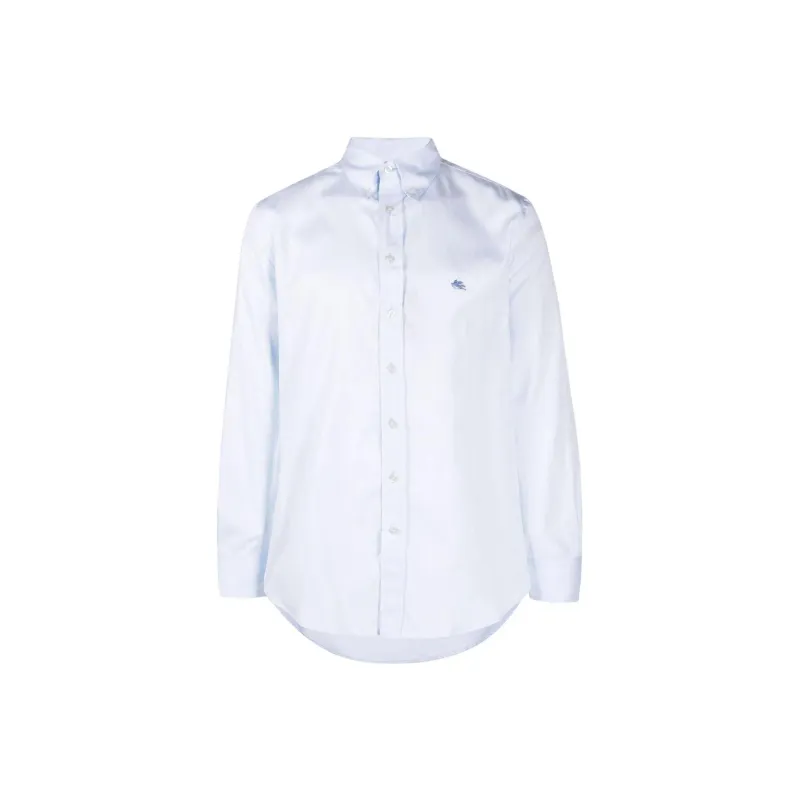 ETRO Logo Embroidered Buttond Shirt-0