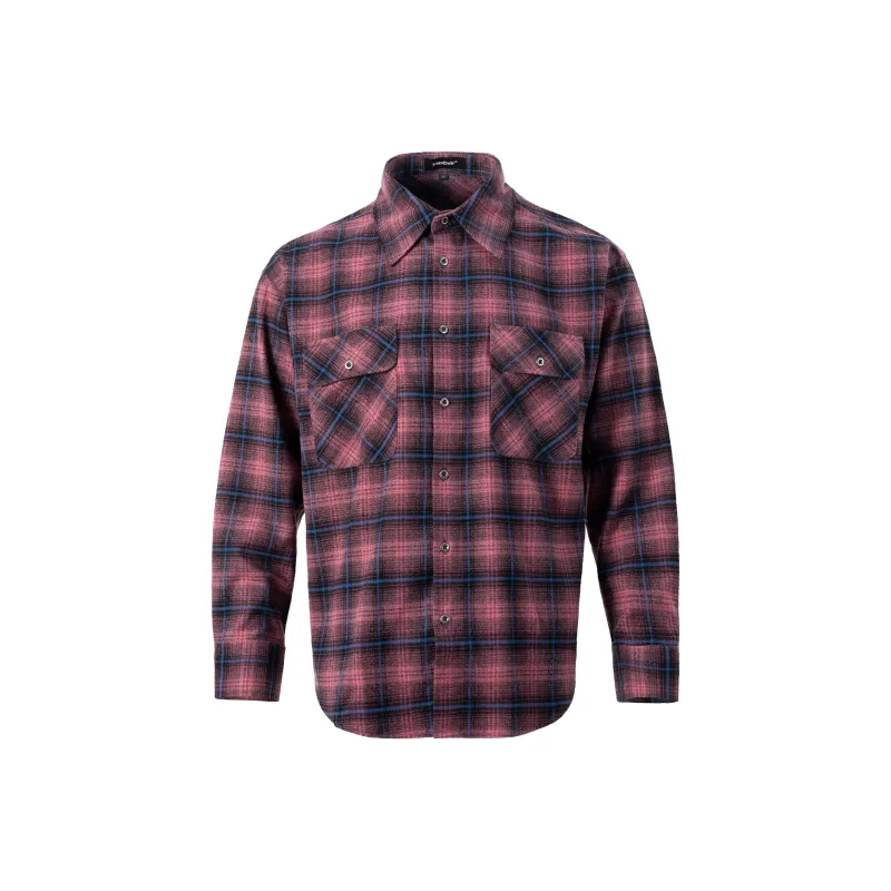 HEIYIXIANSHENG Shirt Unisex Dark Red-0