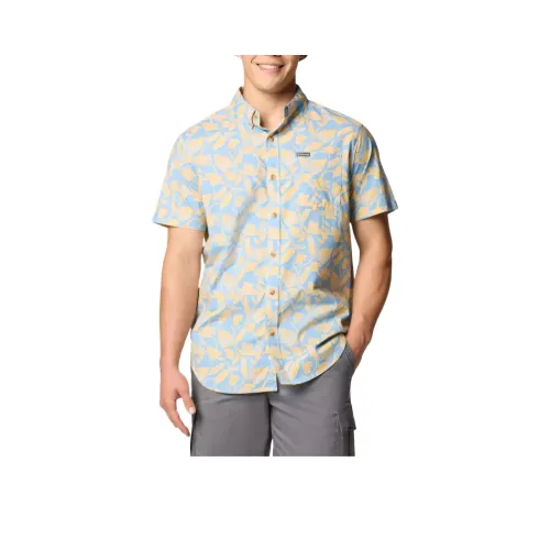 Columbia Rapid Rivers™ Printed Shirt Men's Ripple Blue