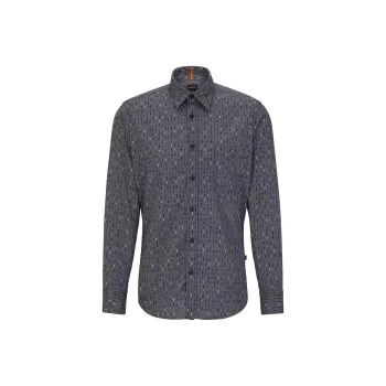 HUGO BOSS Shirts Men Dark Gray