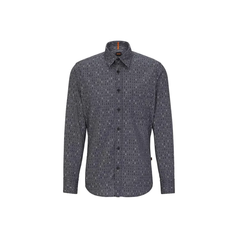 HUGO BOSS Shirts Men Dark Gray-0