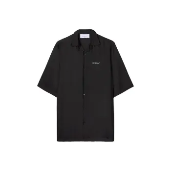 OFF WHITE Logo Emroidered Short Sleeve Shirt