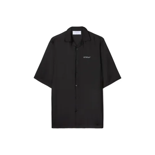 OFF WHITE Logo Emroidered Short Sleeve Shirt