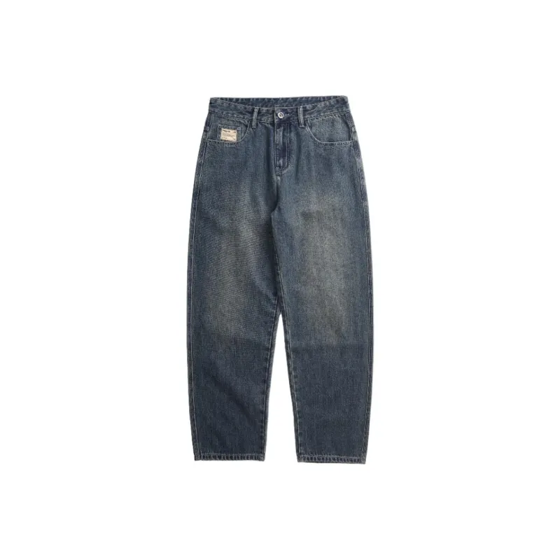 DUATOGE Jeans Men Vintage Blue -4