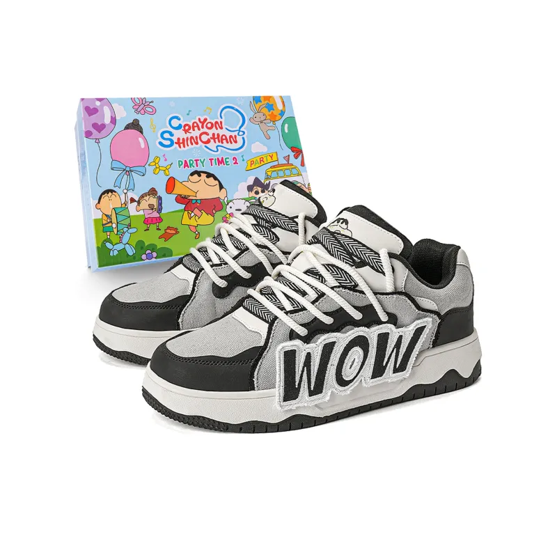Crayon Shinchan Slip Resistant And Breathable Low Top Skateboard Shoes Unisex-0