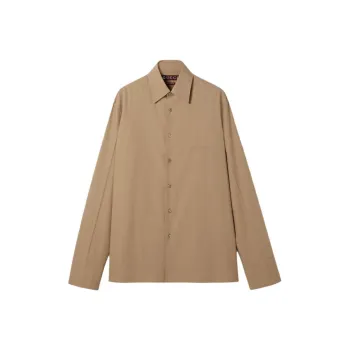 GUCCI Logo embossed Cotton Shirt