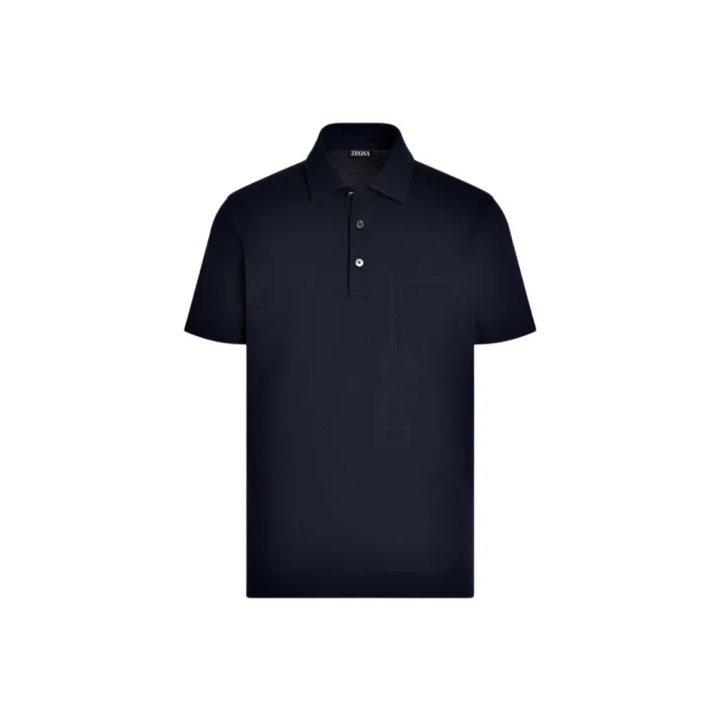 Zegna Short Sleeved Straight Hem Polo Shirt-0