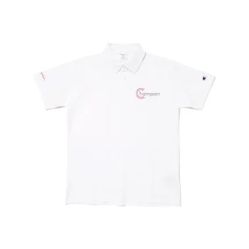 Champion Polo Shirt Unisex White