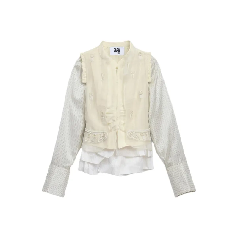 ZARA Shirt Unisex Frosted White-0