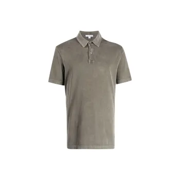 JAMES PERSE Short sleeved Supima Cotton Polo Shirt