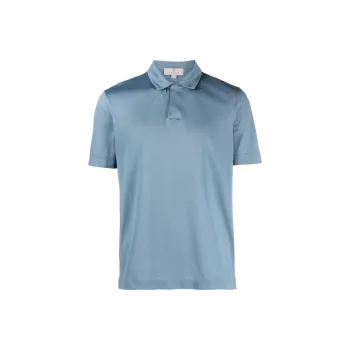 Canali Short-sleeve Cotton Polo Shirt