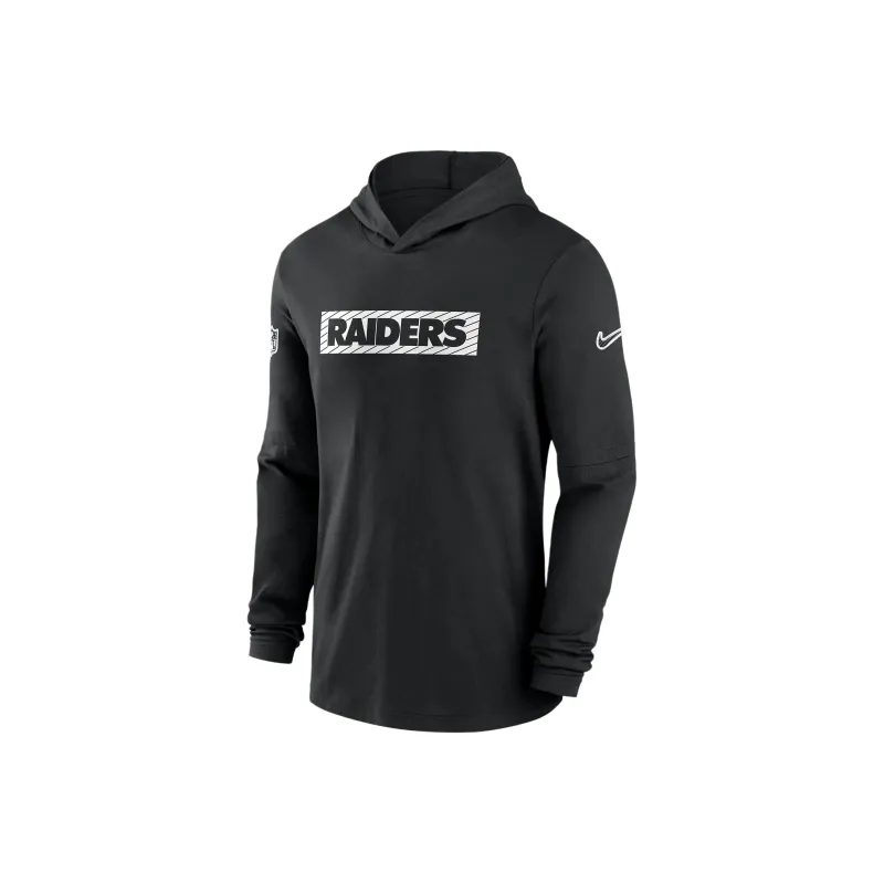 Nike Las Vegas Raiders Sideline Men's Nike Dri FIT Nfl Long Sleeve Hooded Top-0