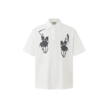 CHINISM Polo Shirt Unisex Raw White
