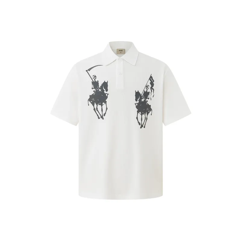 CHINISM Polo Shirt Unisex Raw White-0