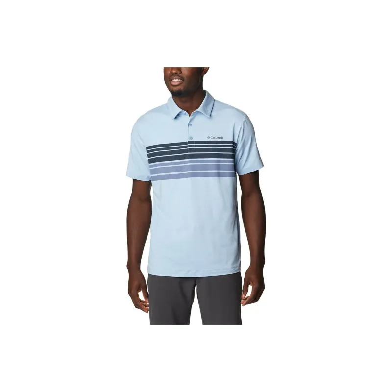 Columbia Tech Trail Polo Shirt Men's Blue-0