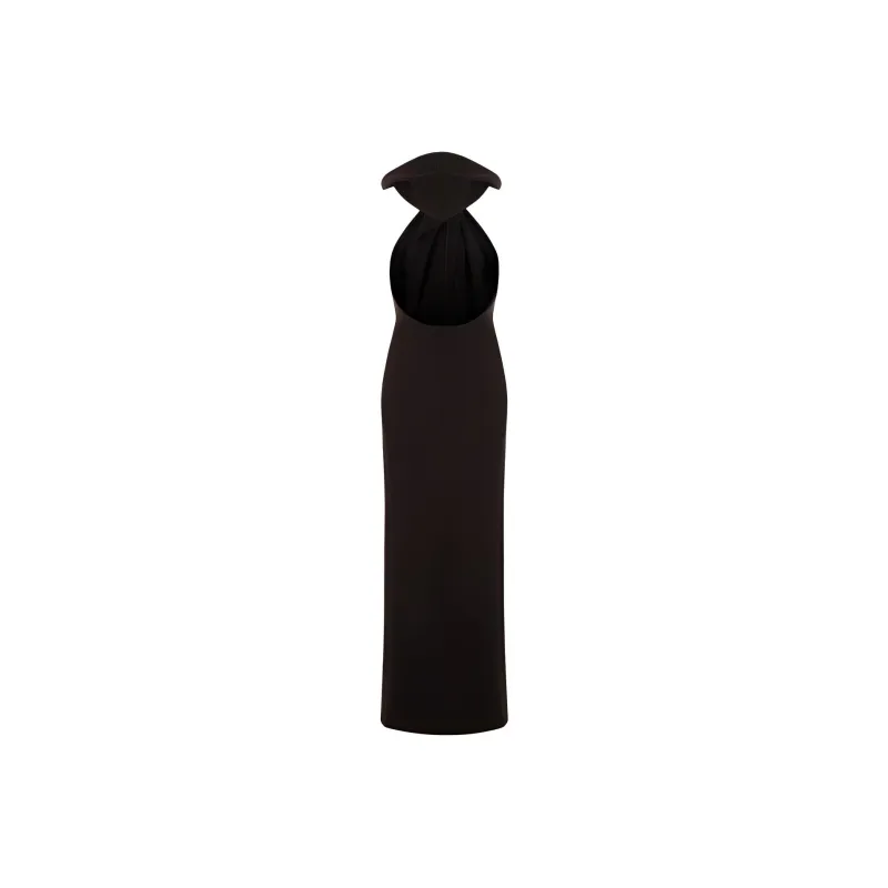 SAINT LAURENT Sleeveless Dress Women's Brown-1