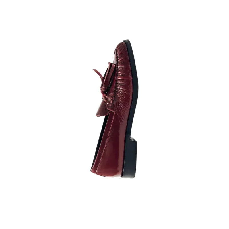ALOHAS Marietta Oni Loafers 2cm Women's Red-4