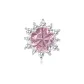 Snowflake Stud Earrings-Pink
