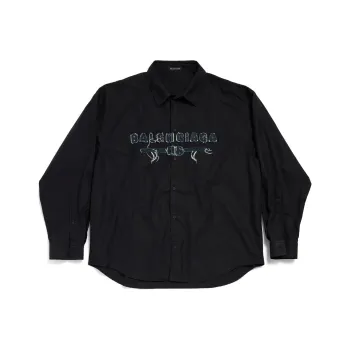 Balenciaga SS25 Shirt Regular Fit Unisex Black