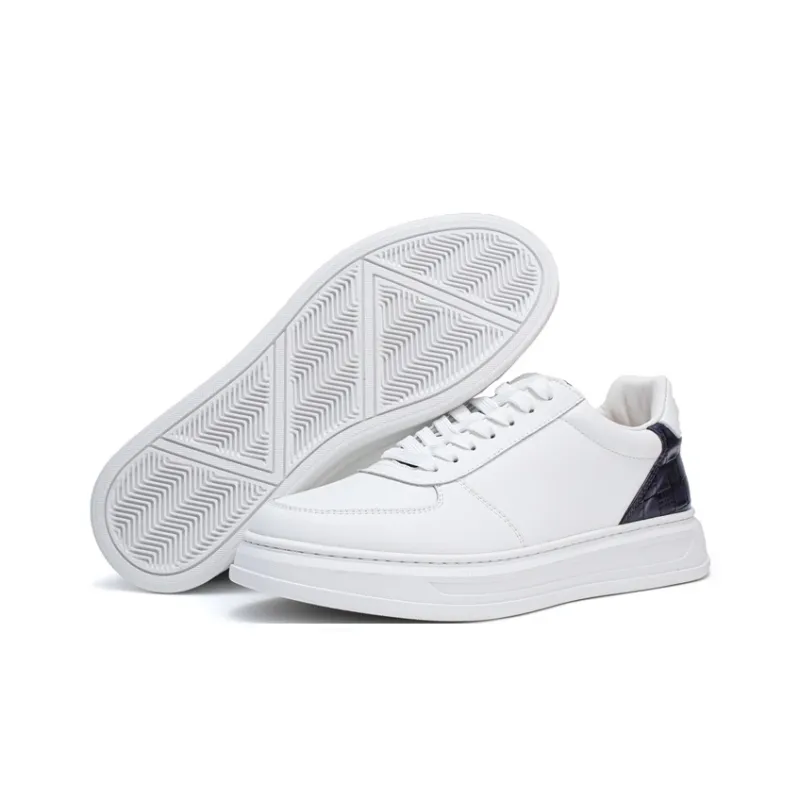 ESTEE GEEA Coverage Slip Resistant, Abrasion Resistant, Lightweight, Breathable Low Top Skateboard Shoes Men's White-4