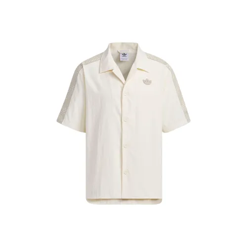 adidas originals Monogram Logo Short Sleeve Shirt White