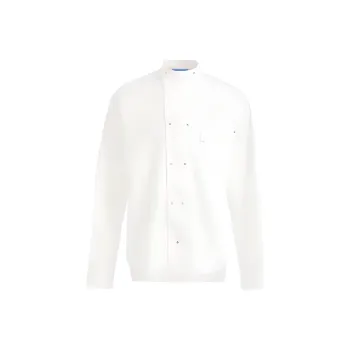 H&M Double Breasted Poplin Shirt Mens