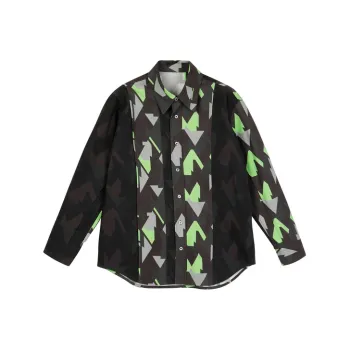 CROQUIS Shirts Unisex 097 Black Green Combo