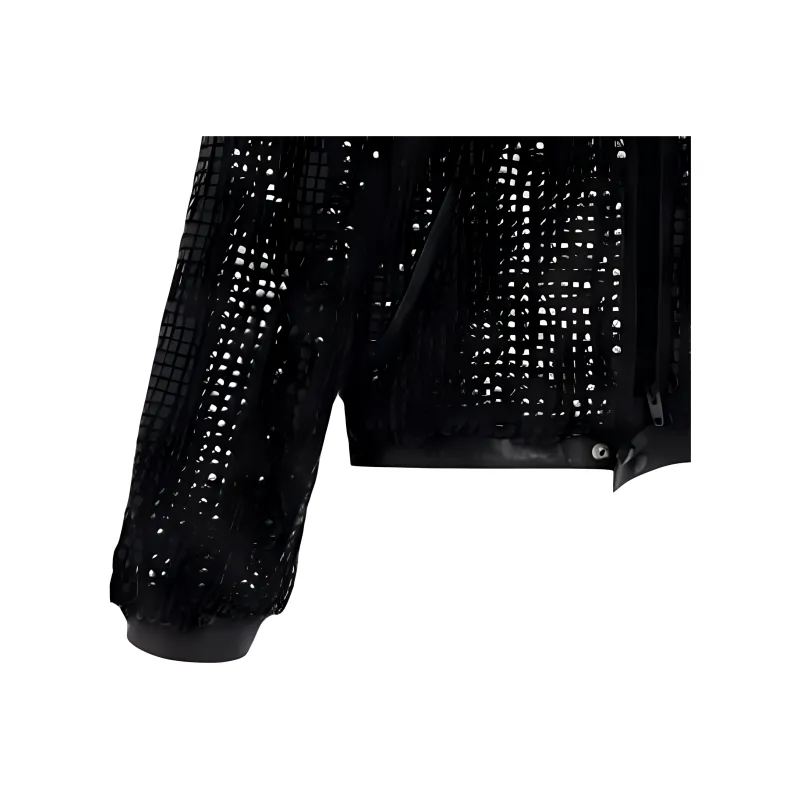 CELINE Leather Jacket Women's Black-6