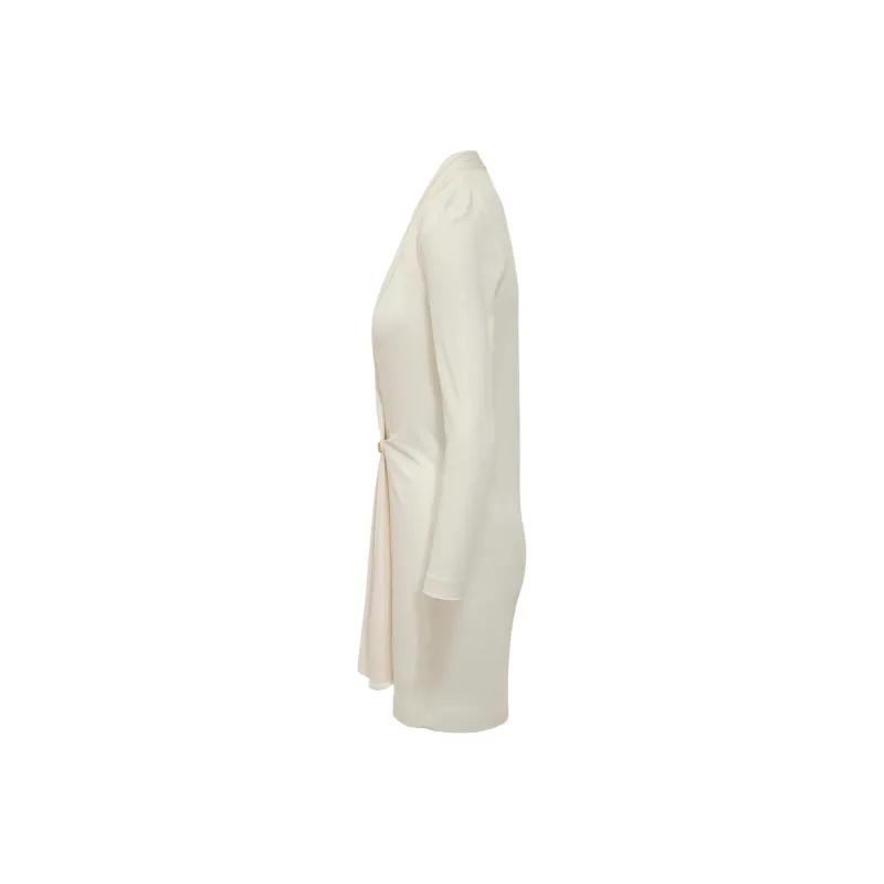 TOM FORD V Neck Draped Mini Dress-5