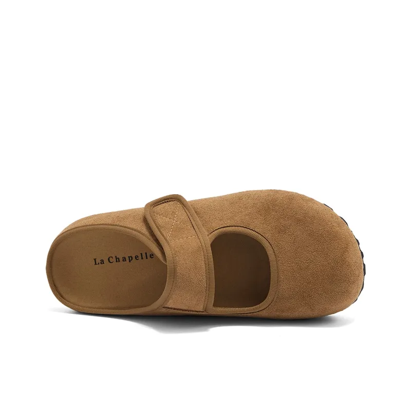 La Chapelle Abrasion Resistant Slip Resistant Wrap toe Slippers Women's Camel-4