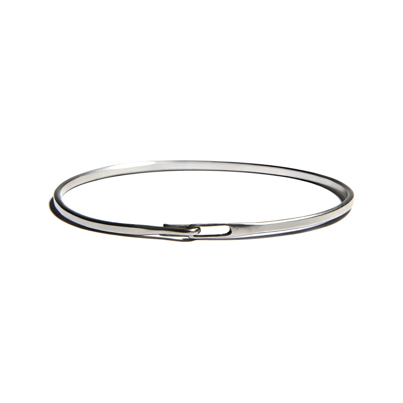 Werkstatt Munchen 925 Sterling Silver Bangles Unisex Silver-0
