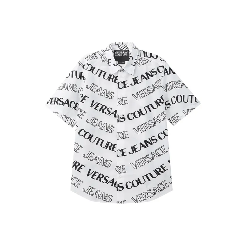 VERSACE JEANS COUTURE SS25 Shirt Men's White Black-0