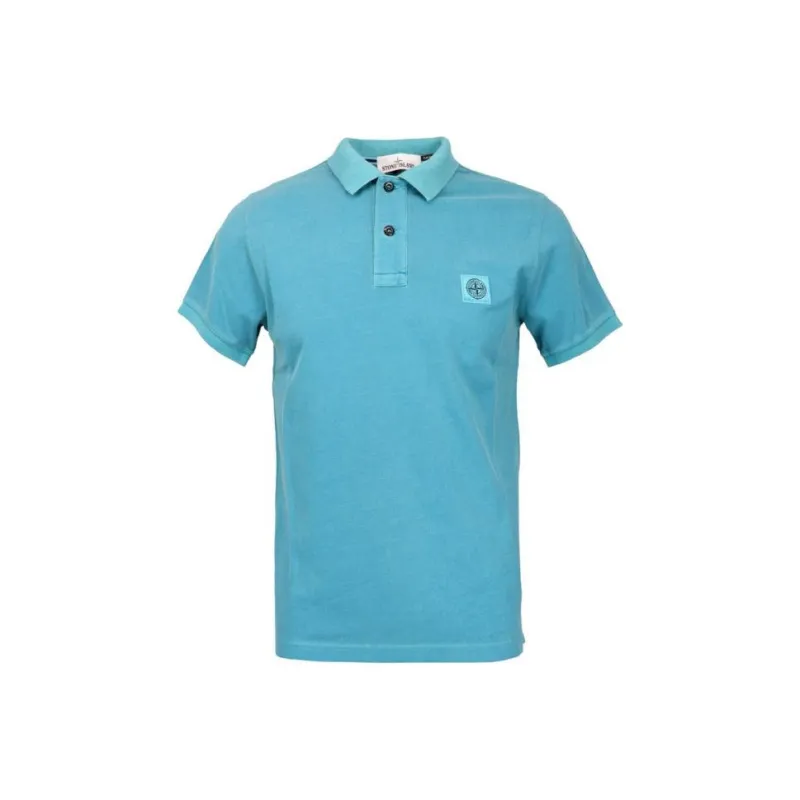 STONE ISLAND Polo Shirt Men's Light Blue-0