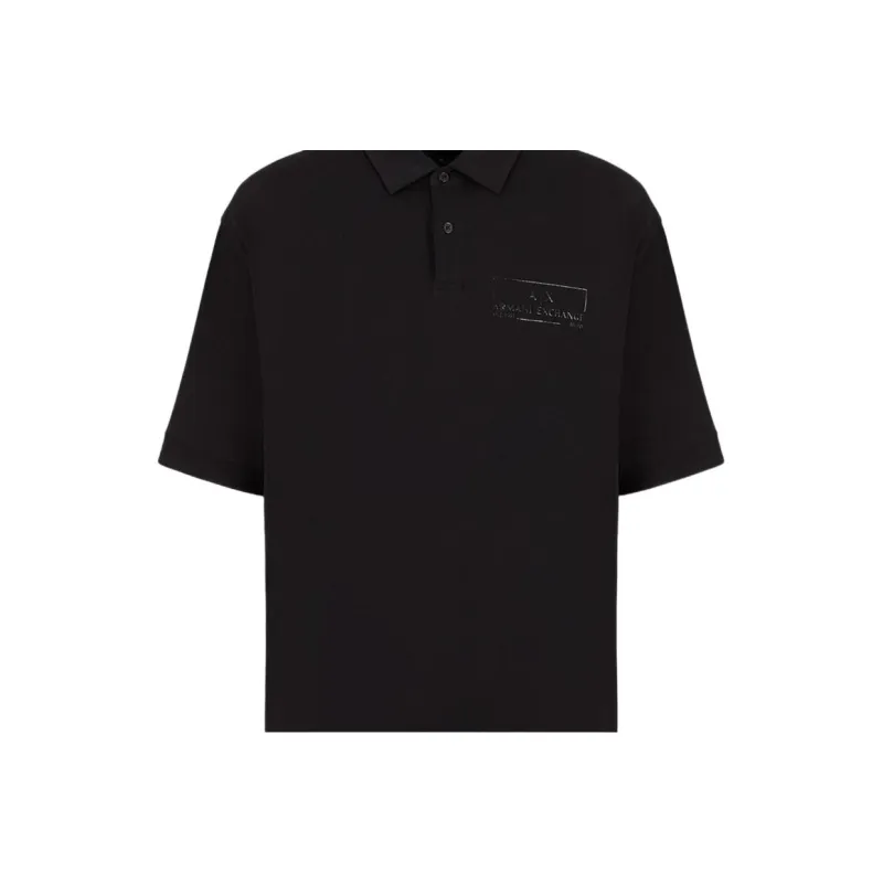 ARMANI EXCHANGE Polo Shirts Men Black-4