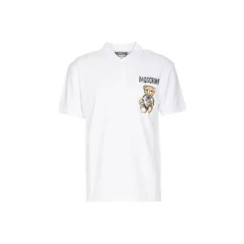 MOSCHINO Teddy Bear Printed Short-Sleeved Polo Short