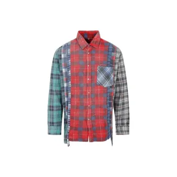 Needles Flannel Shirt 7 Cuts Wide Reflection Shirt